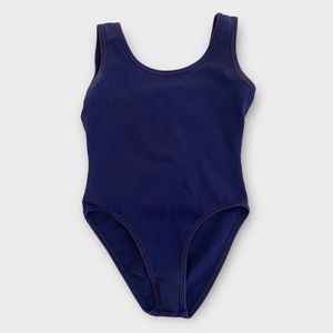 Vintage Cheetah Mervyns Girls Leotard Small Back Cutout Gymnastics 1990s 90s